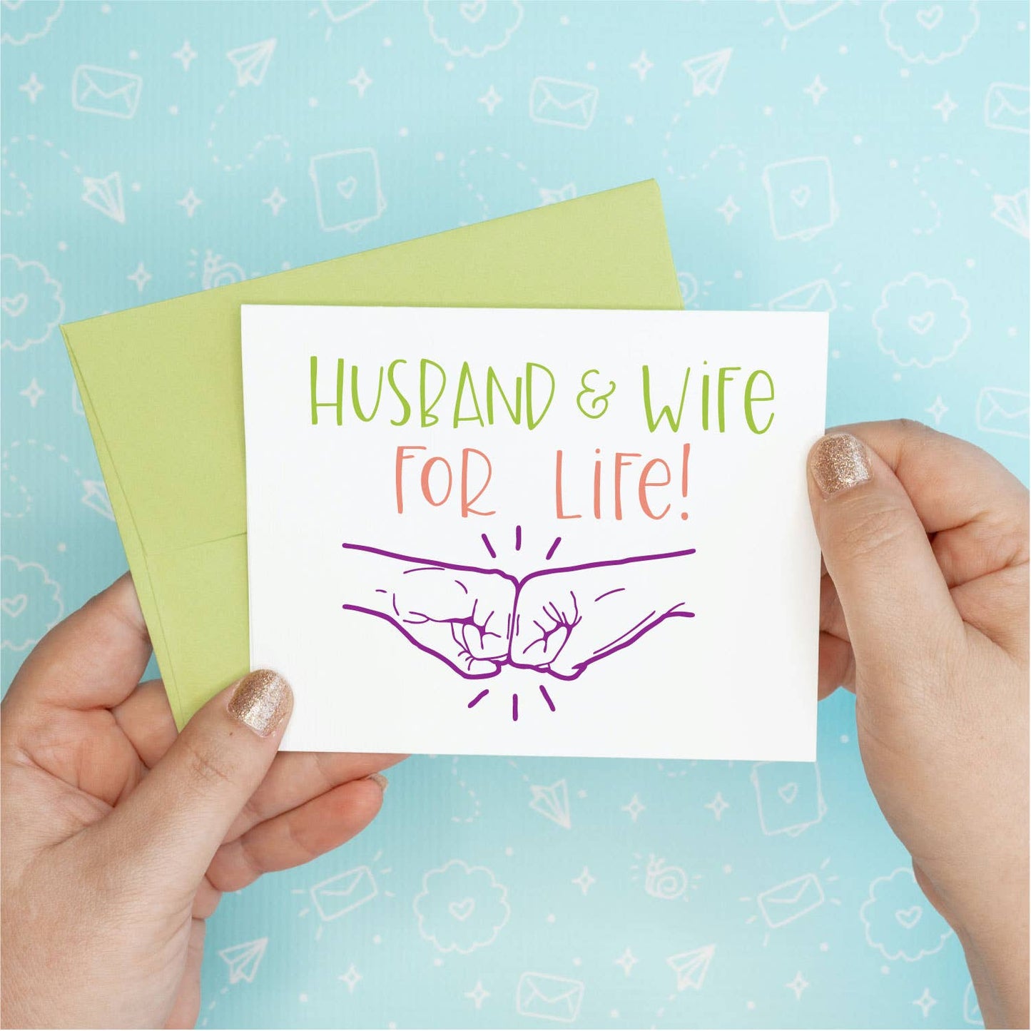 Fist Bump Love Greeting Card