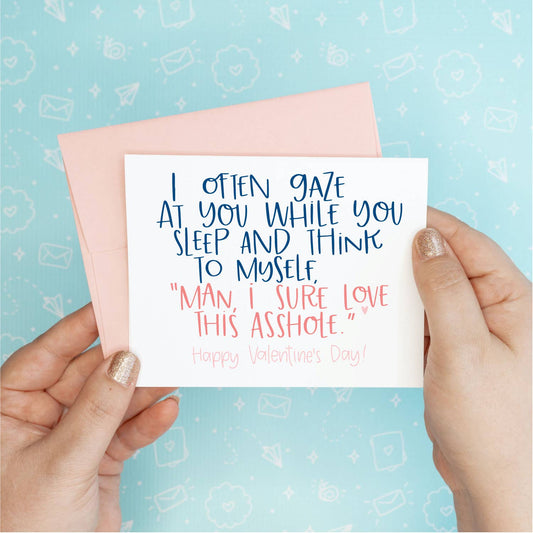 Valentine's Day - Gaze at You Funny Greeting Card Colette Paperie Valentine's Day Card stationery funny humorous cincinnati