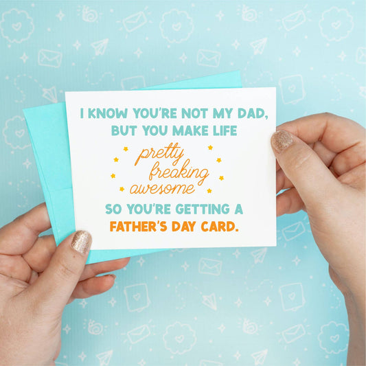 Father's Day Card - Freaking Awesome Colette Paperie Father's Day Card stationery funny humorous cincinnati paper goods stickers snarky novelty cheeky witty sarcastic lighthearted silly hand lettered