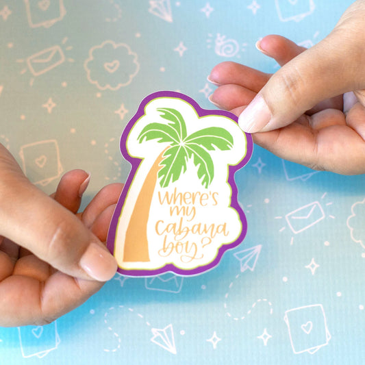 Cabana Boy Palm Tree Sticker