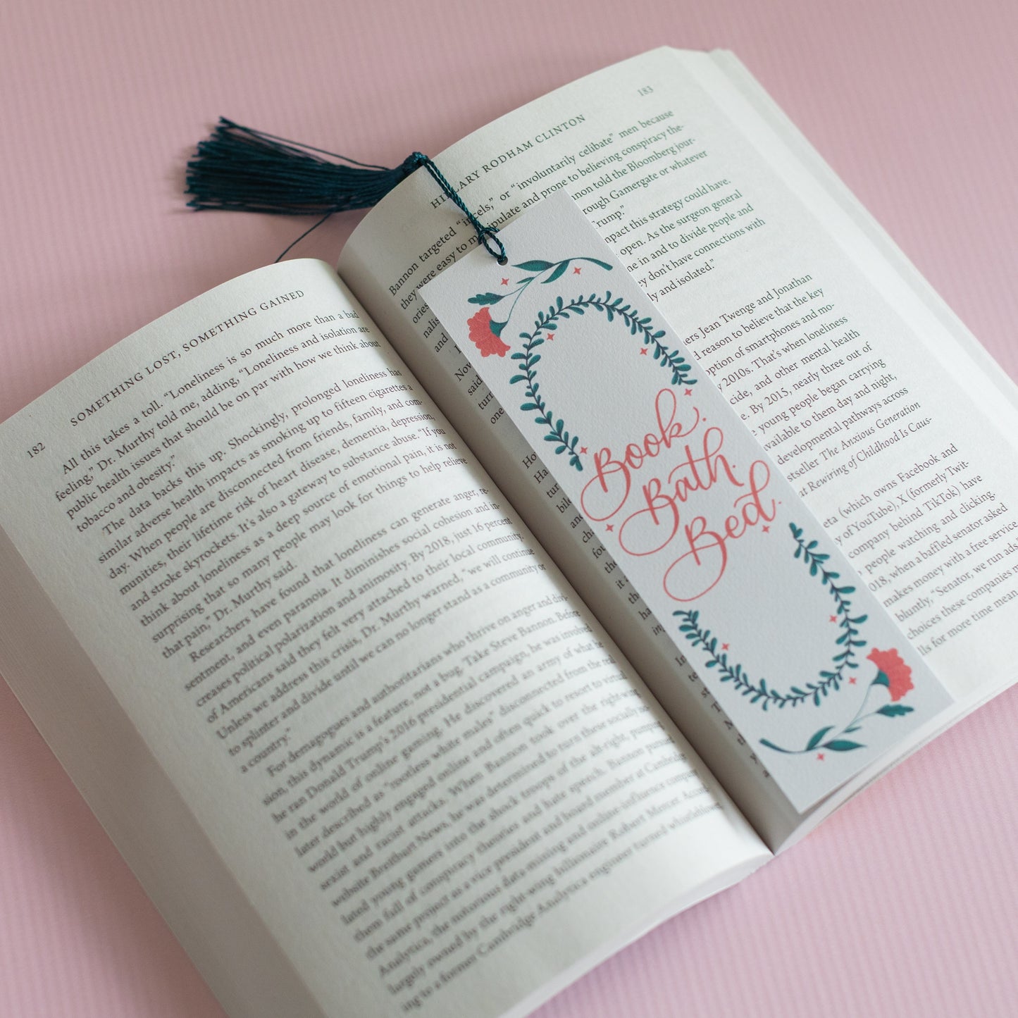 Book Bath Bed - Cute Bookmark