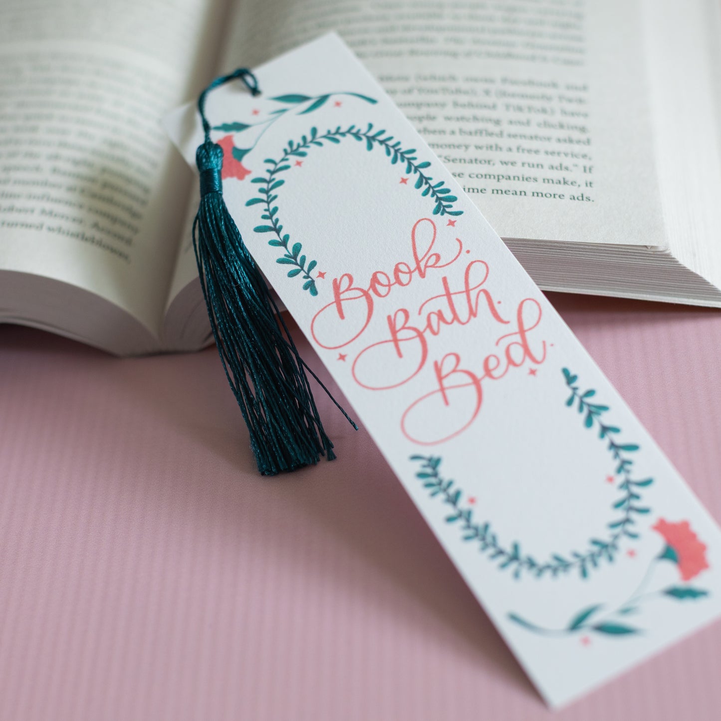 Book Bath Bed - Cute Bookmark