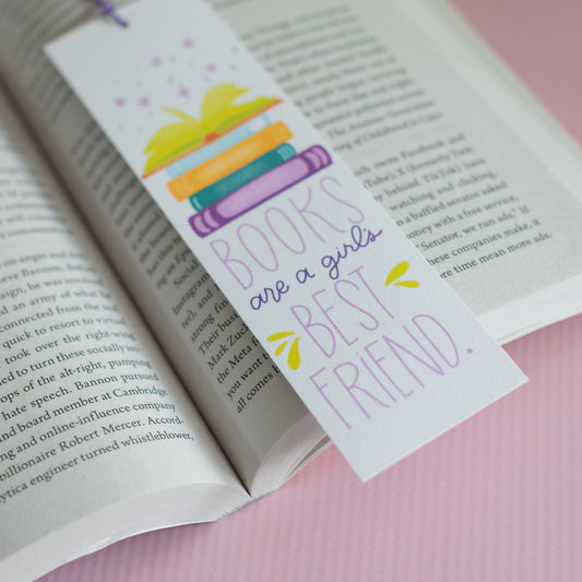 Books Girl's Best Friend - Cute Bookmark