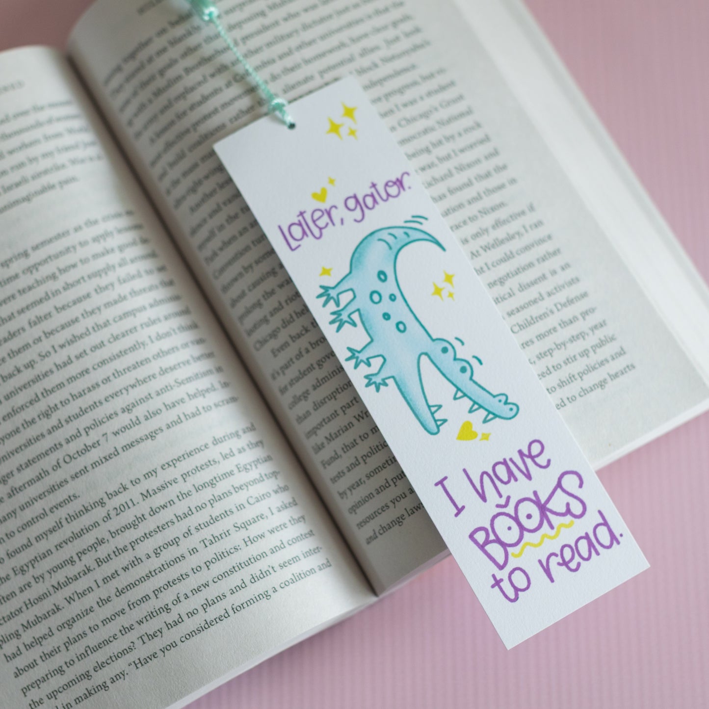 Later Gator - Cute Bookmark