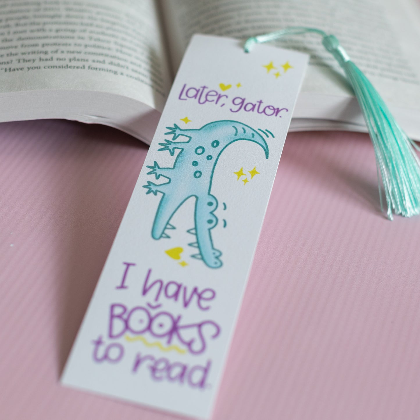 Later Gator - Cute Bookmark