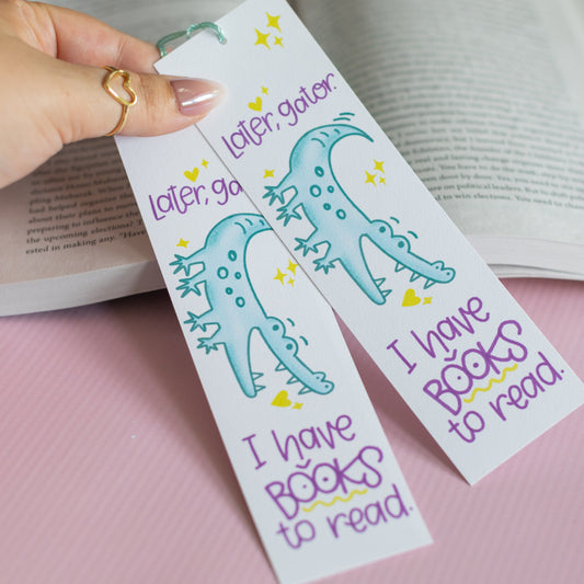Later Gator - Cute Bookmark
