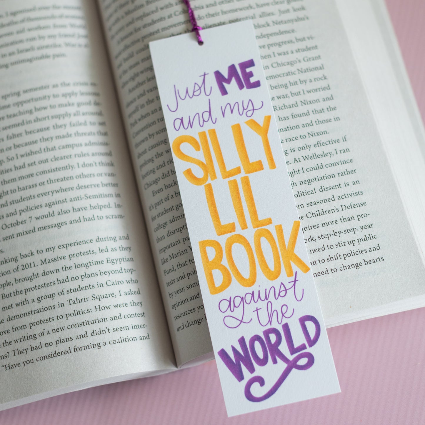 Silly Lil Book - Cute Bookmark