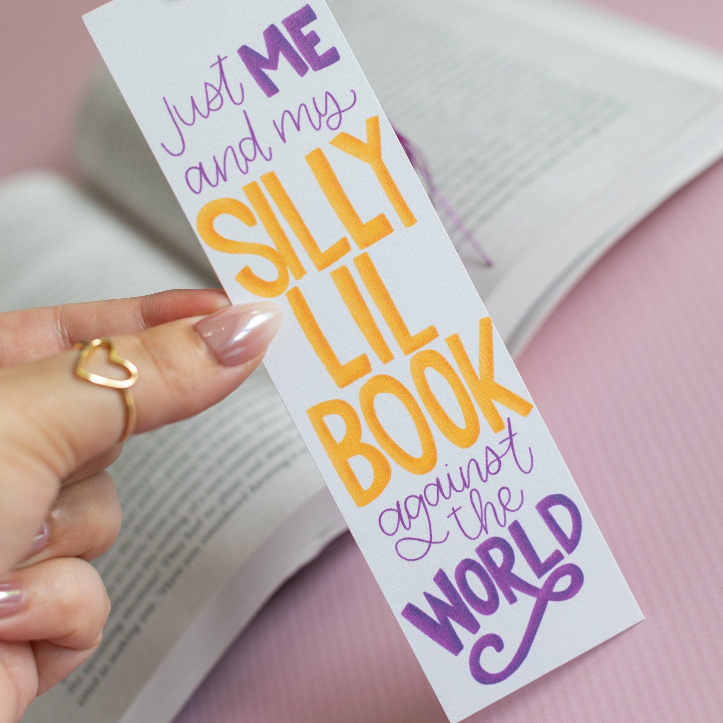 Silly Lil Book - Cute Bookmark