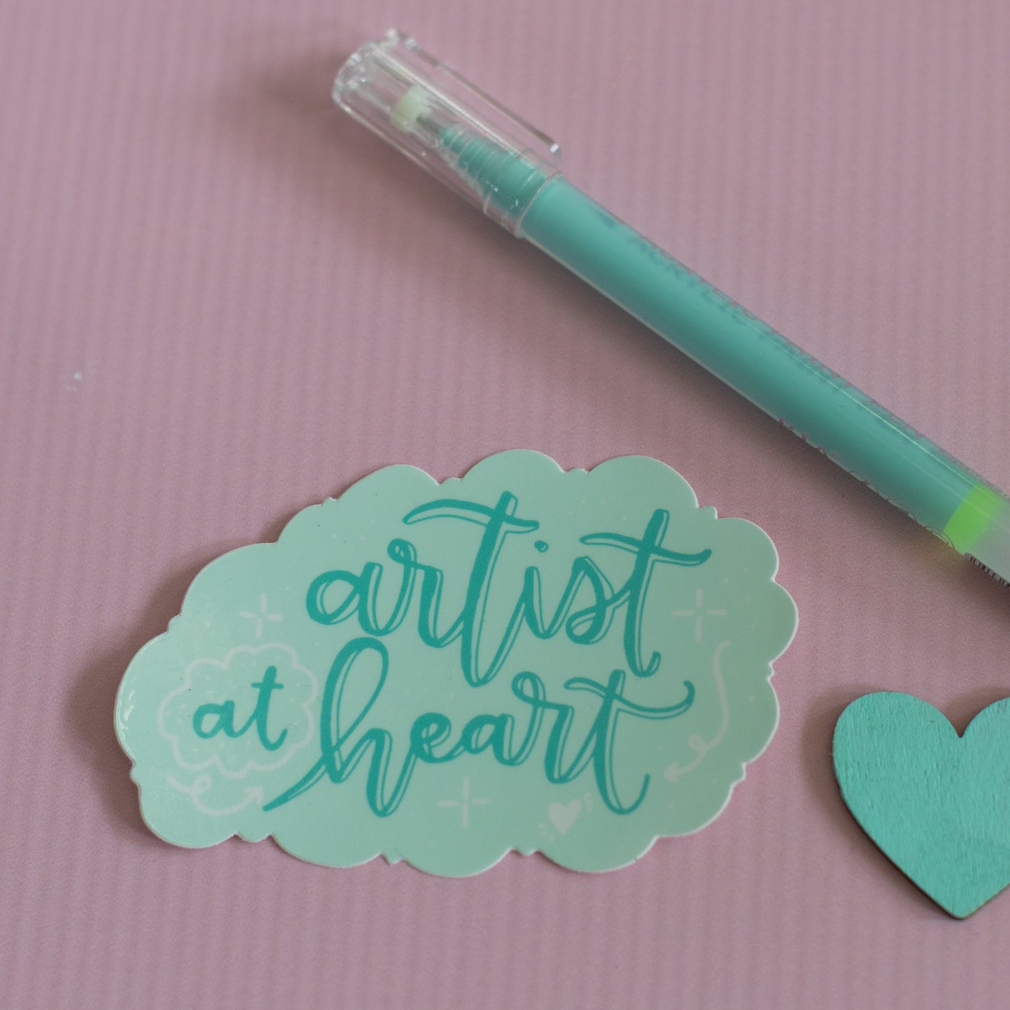 Artist at Heart Waterproof Vinyl Sticker