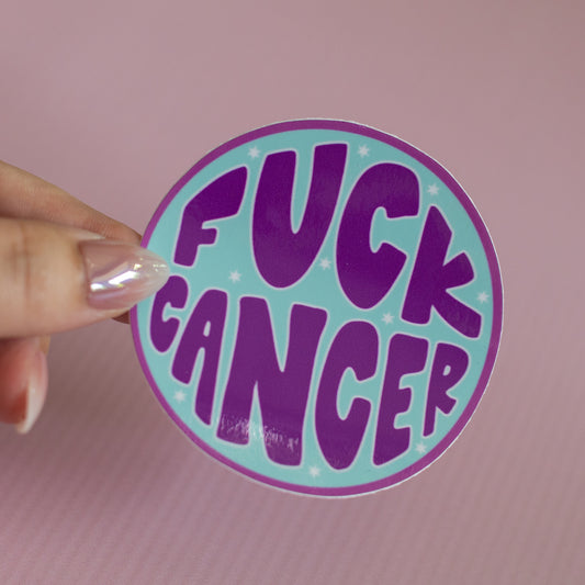 Fuck Cancer Waterproof Vinyl Sticker