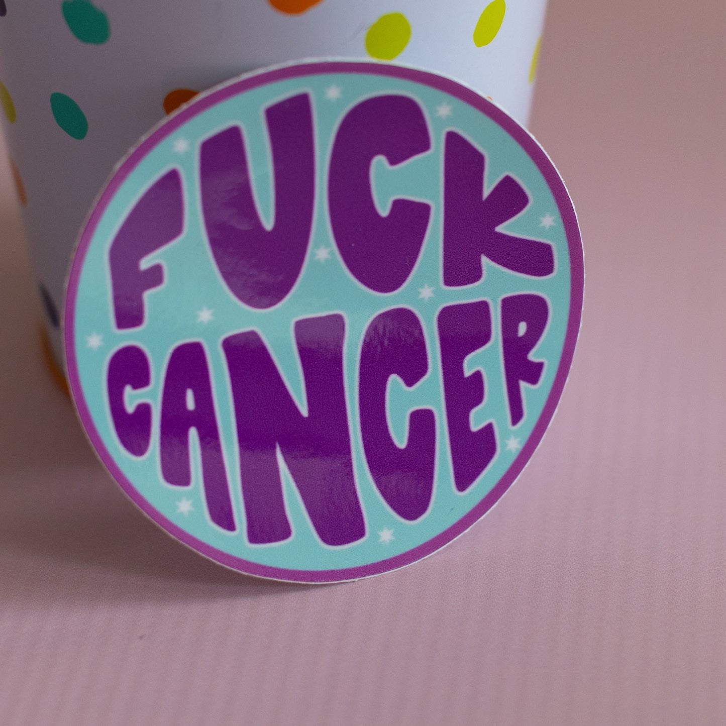 Fuck Cancer Waterproof Vinyl Sticker