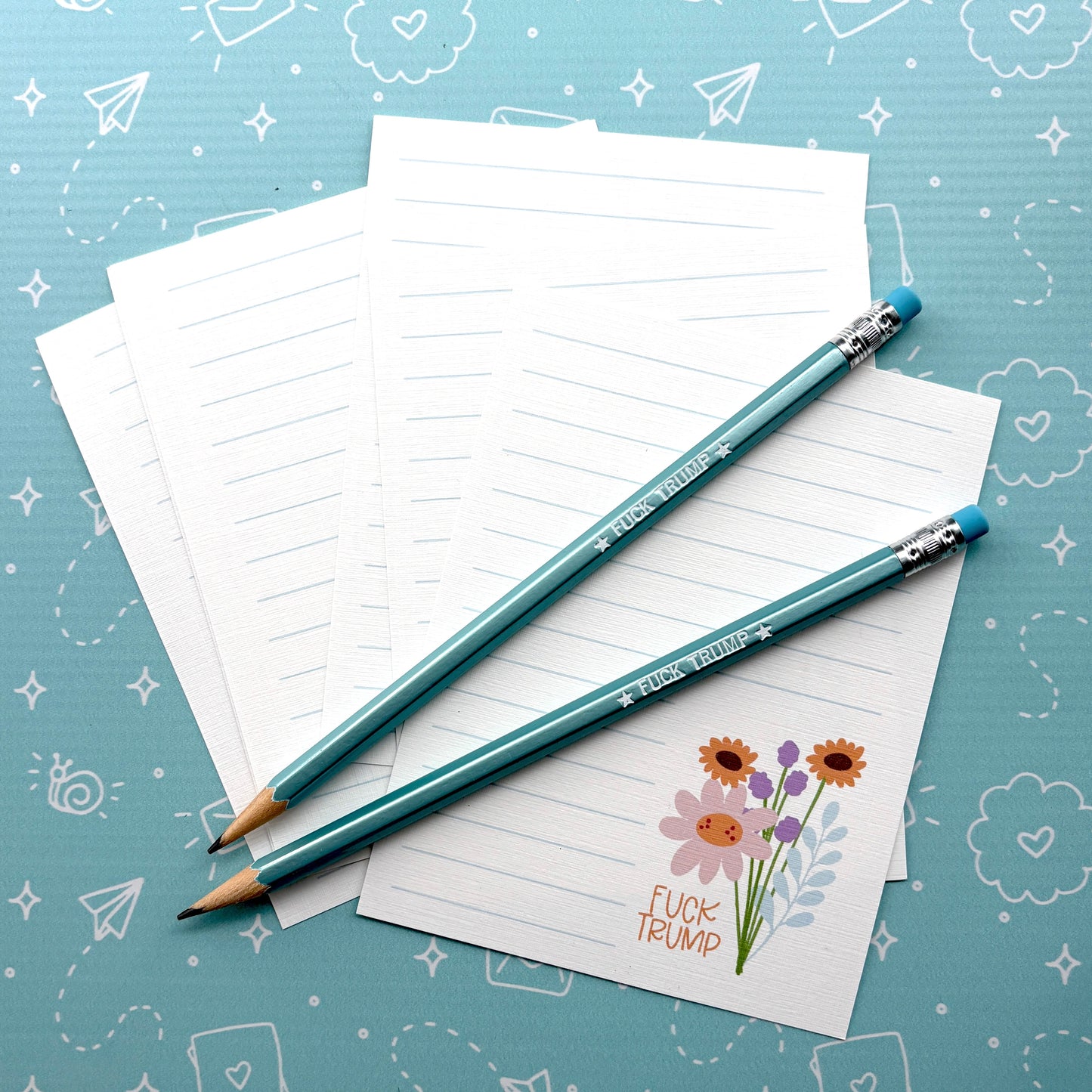 Fuck Trump Stationery Set