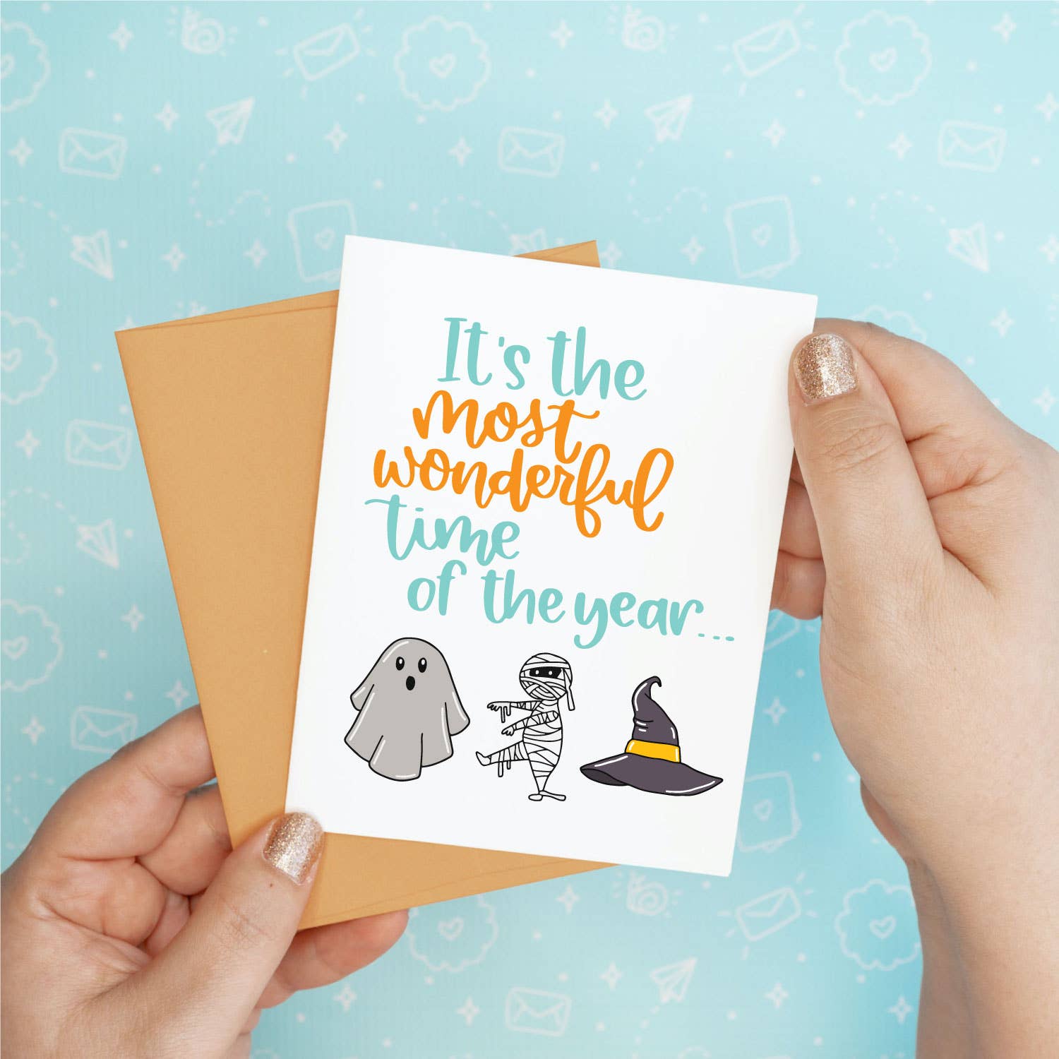 Halloween Fall Most Wonderful Greeting Card