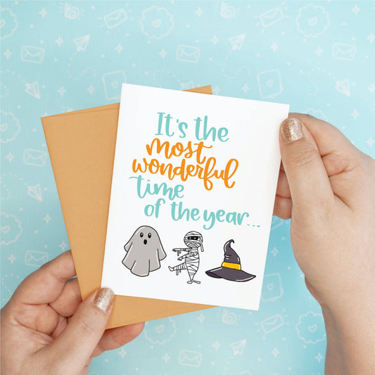 Halloween Fall Most Wonderful Greeting Card