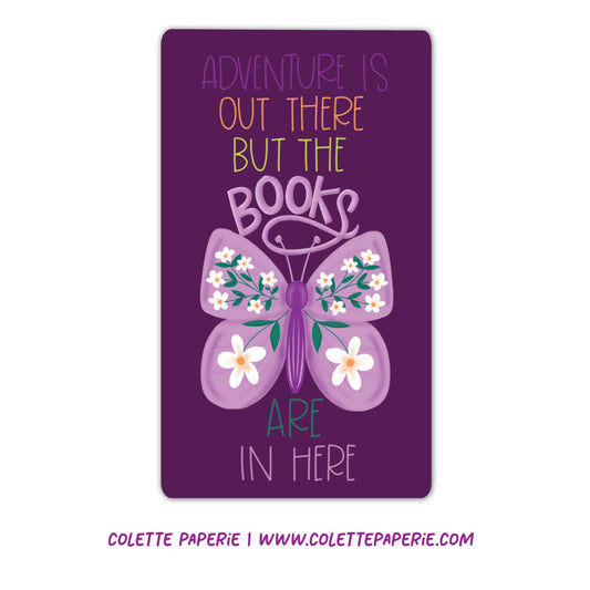 Adventure Butterfly Books Funny Vinyl Waterproof Sticker