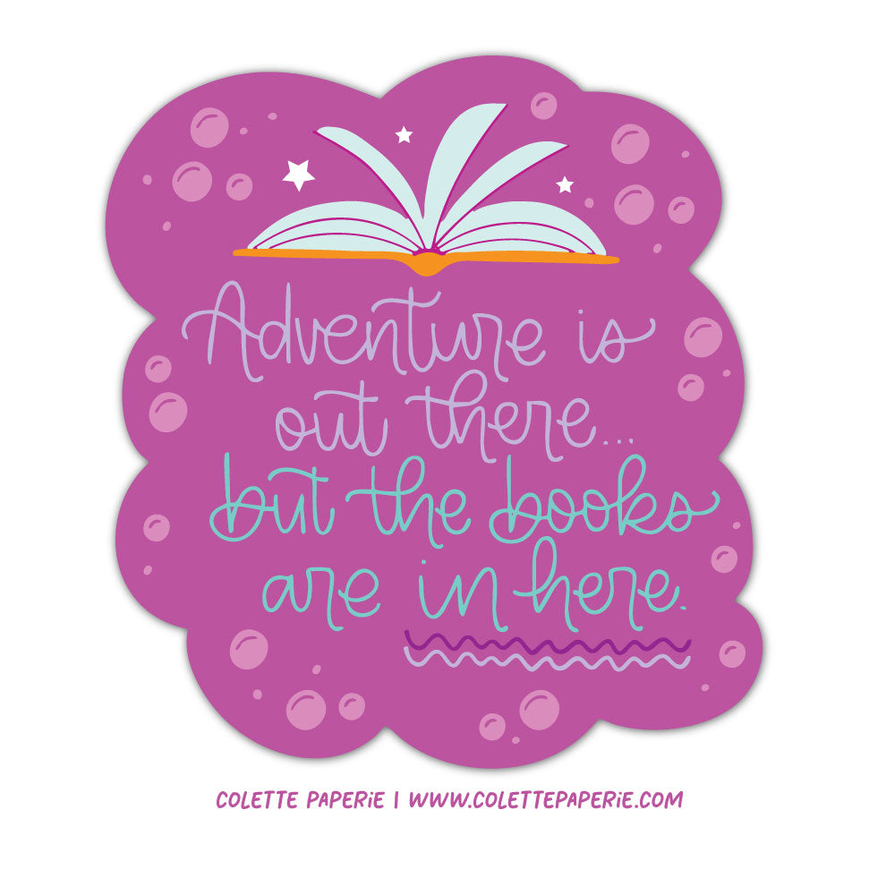 Adventure Is Out There Cloud Funny Waterproof Vinyl Sticker