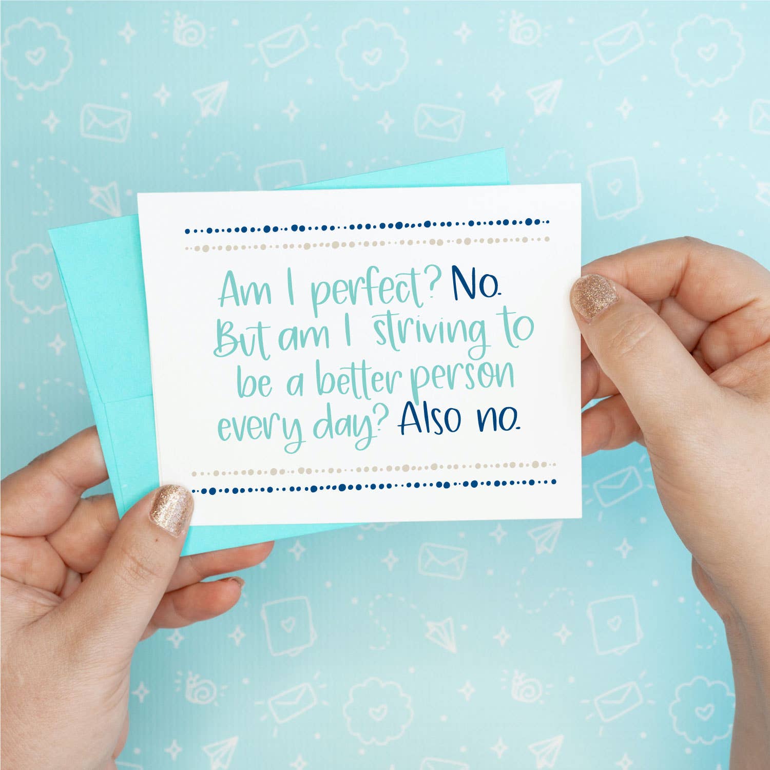 Am I Perfect? Greeting Card