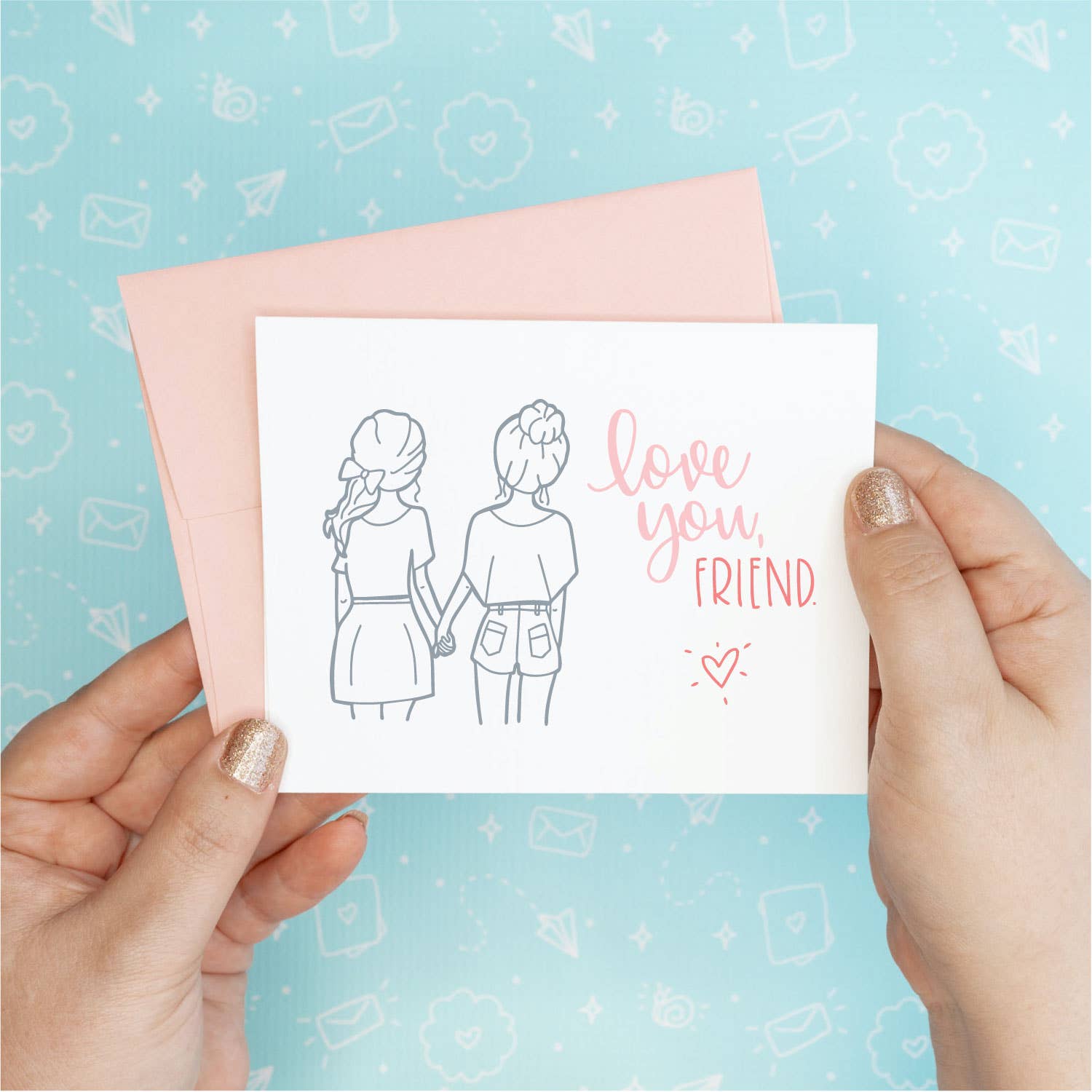 Love You Friend Greeting Card