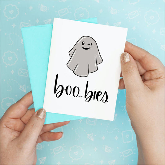 Halloween Fall Boobies Greeting Card