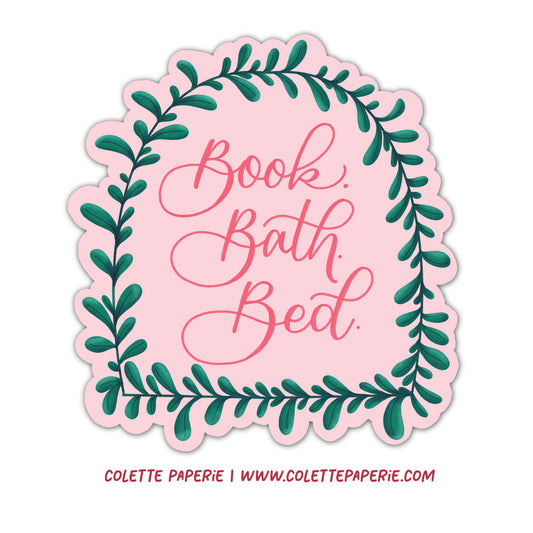 Book Bath Bed Funny Vinyl Waterproof Sticker