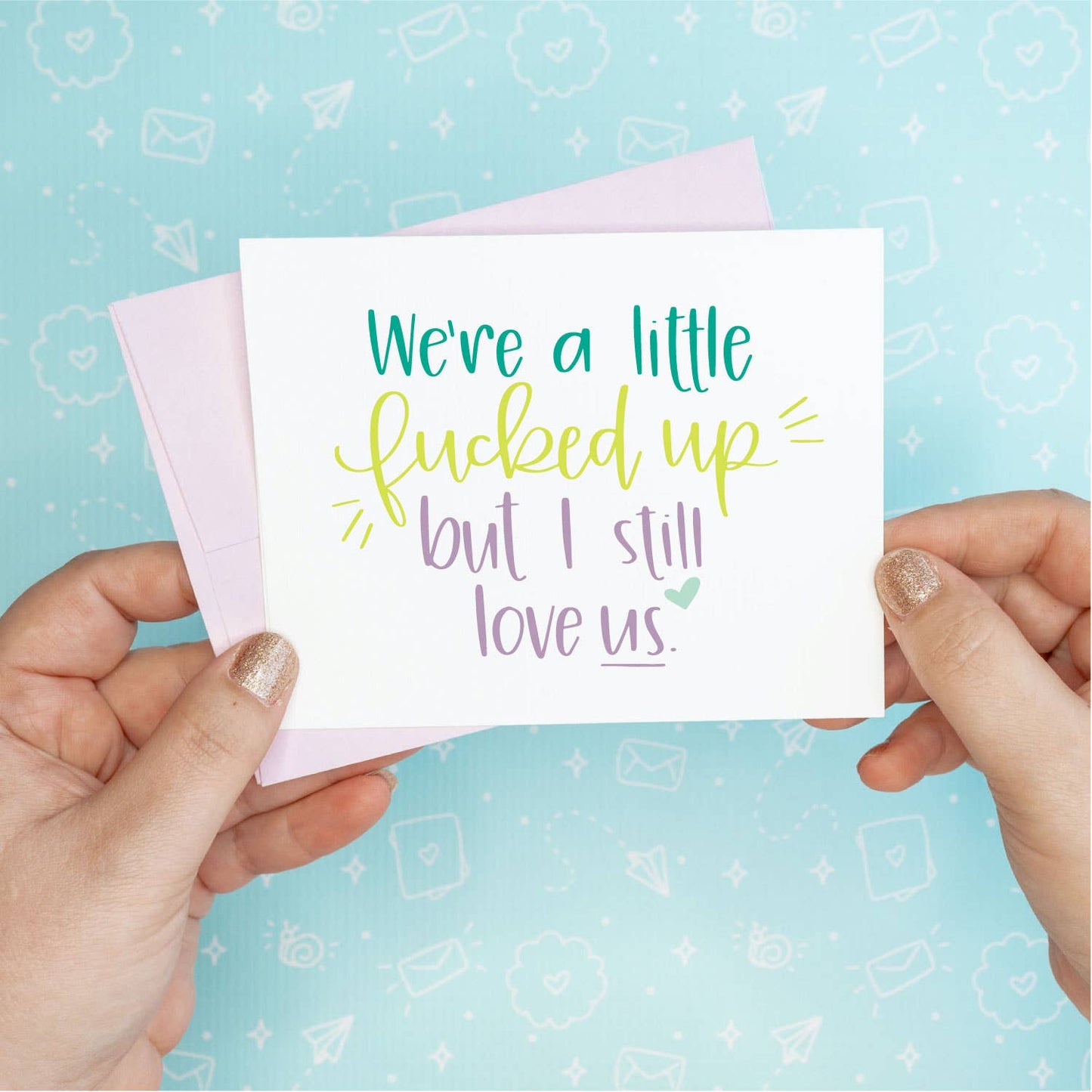 I Love Us Greeting Card