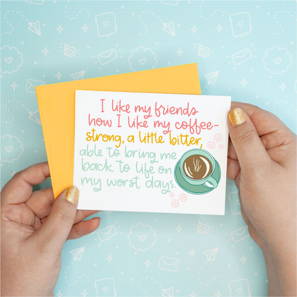 Coffee Friendship Greeting Card