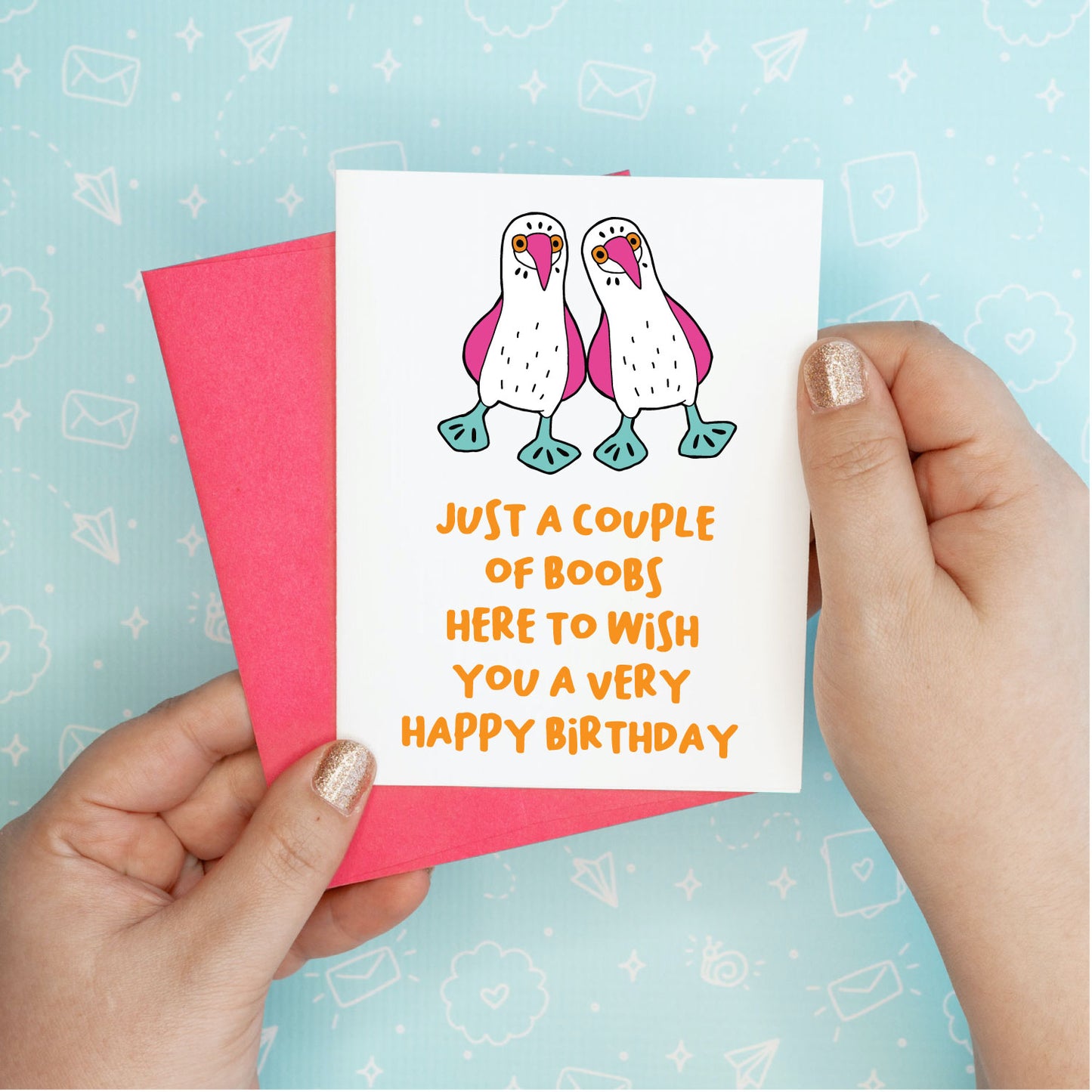 Couple of Boobs Birthday Greeting Card