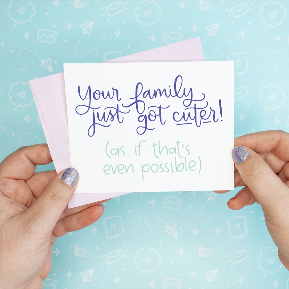 Cuter Family Baby Greeting Card