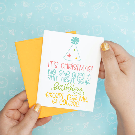 Holiday Christmas - December Birthday Funny Greeting Card Colette Paperie Christmas Card stationery funny humorous cincinnati
