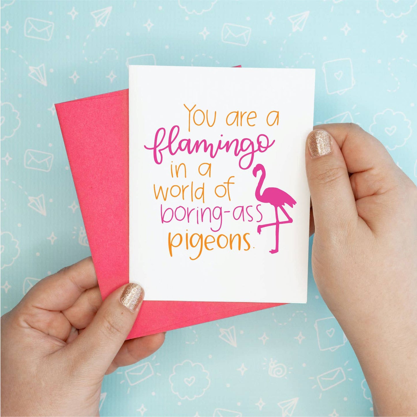 Flamingo Greeting Card