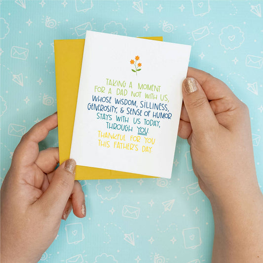 Father's Day Card - Taking a Moment Colette Paperie Father's Day Card stationery funny humorous cincinnati paper goods stickers snarky novelty cheeky witty sarcastic lighthearted silly hand lettered