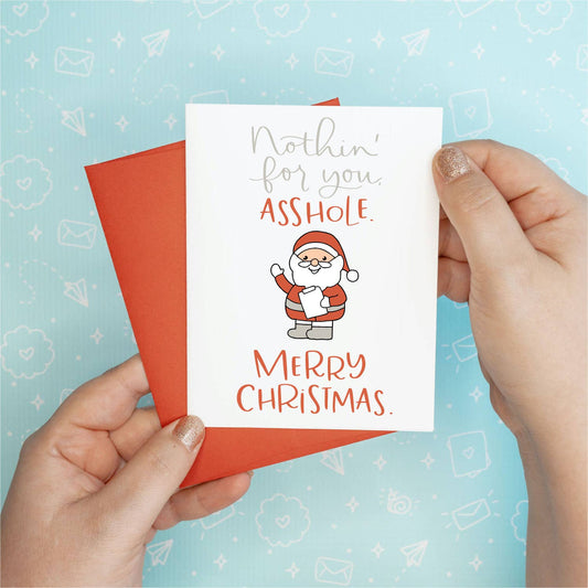 Holiday Christmas - Asshole Santa Card