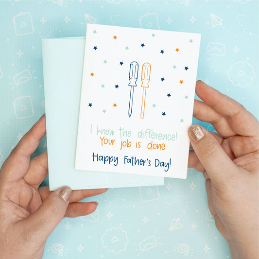 Father's Day Card - Screwdrivers Colette Paperie Father's Day Card stationery funny humorous cincinnati paper goods stickers snarky novelty cheeky witty sarcastic lighthearted silly hand lettered