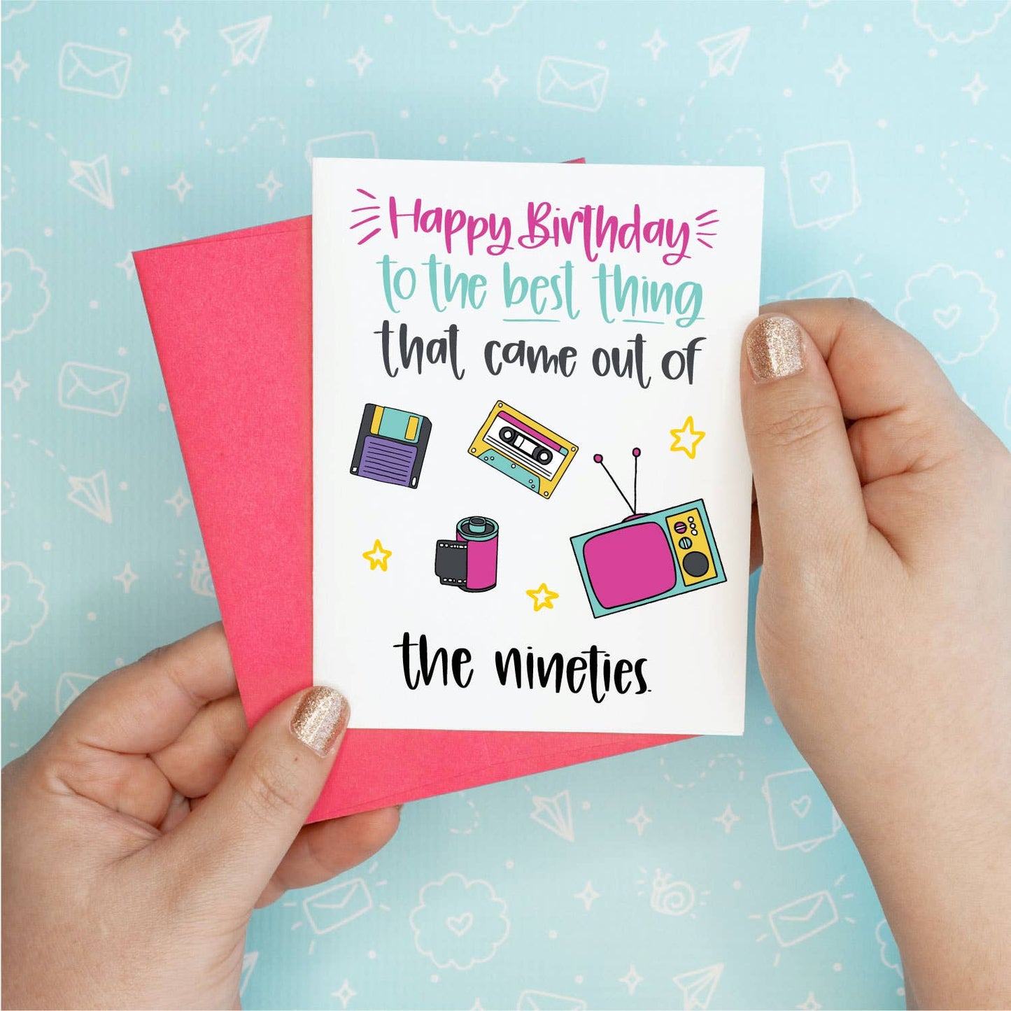 90s Birthday Greeting Card