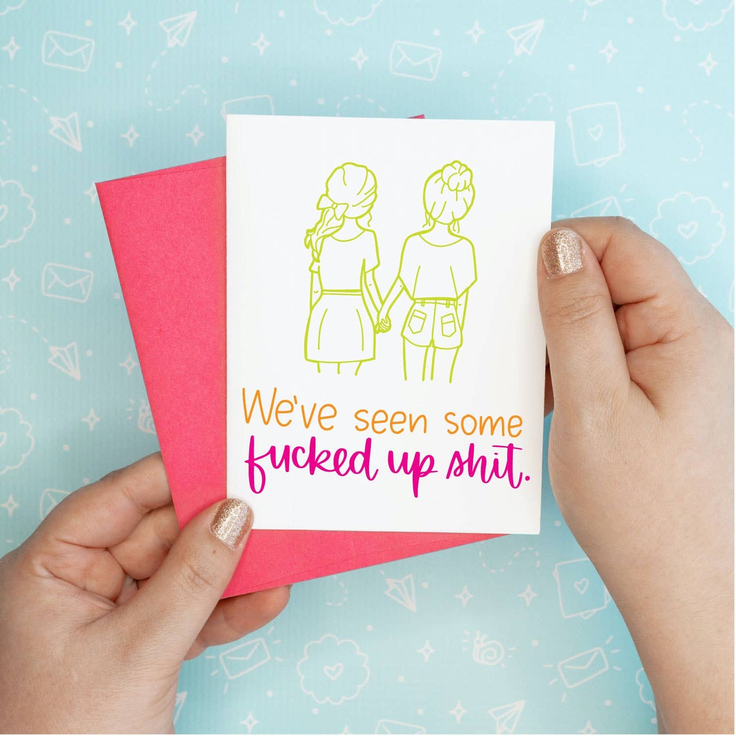 Fucked Up Shit Greeting Card