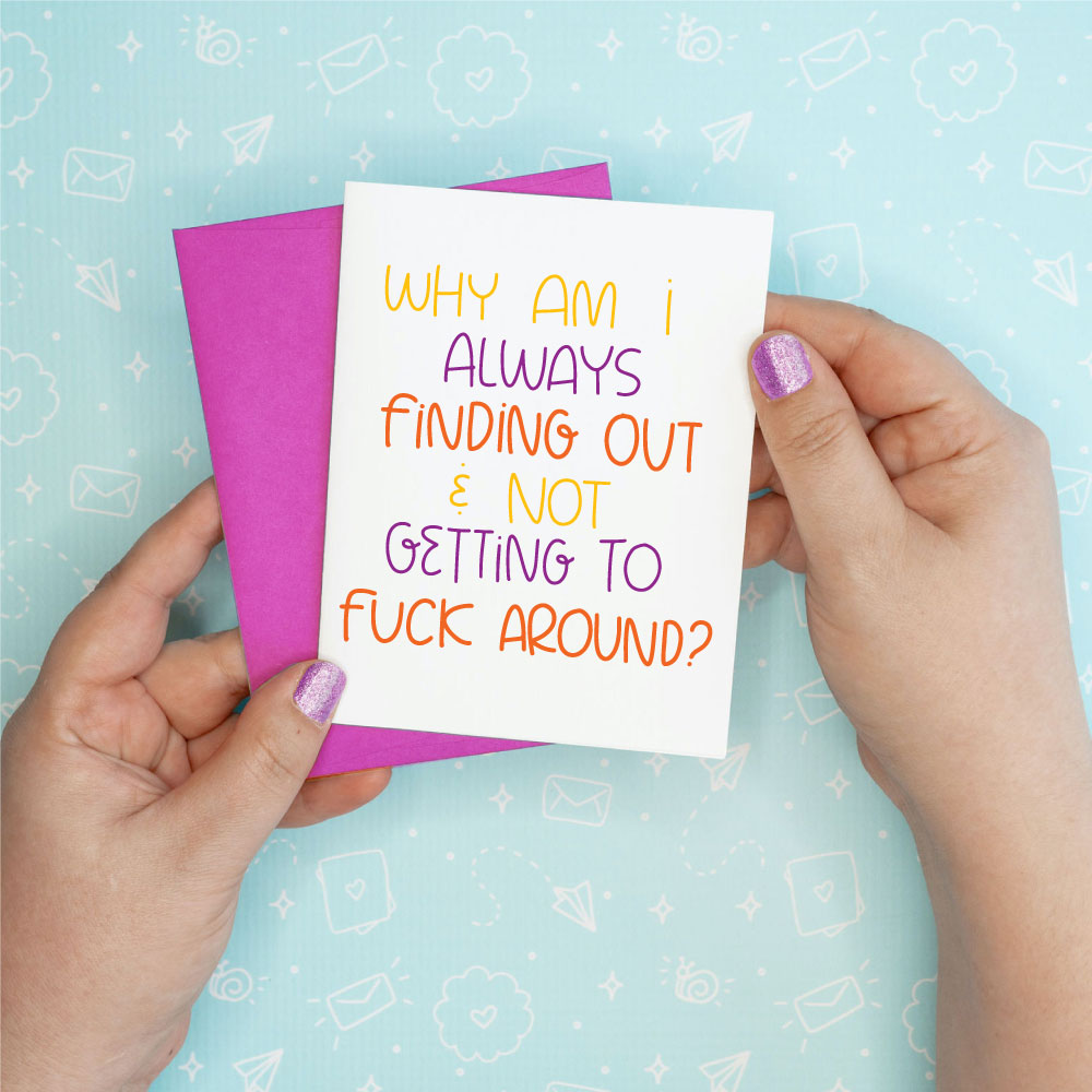 Finding Out Funny Greeting Card