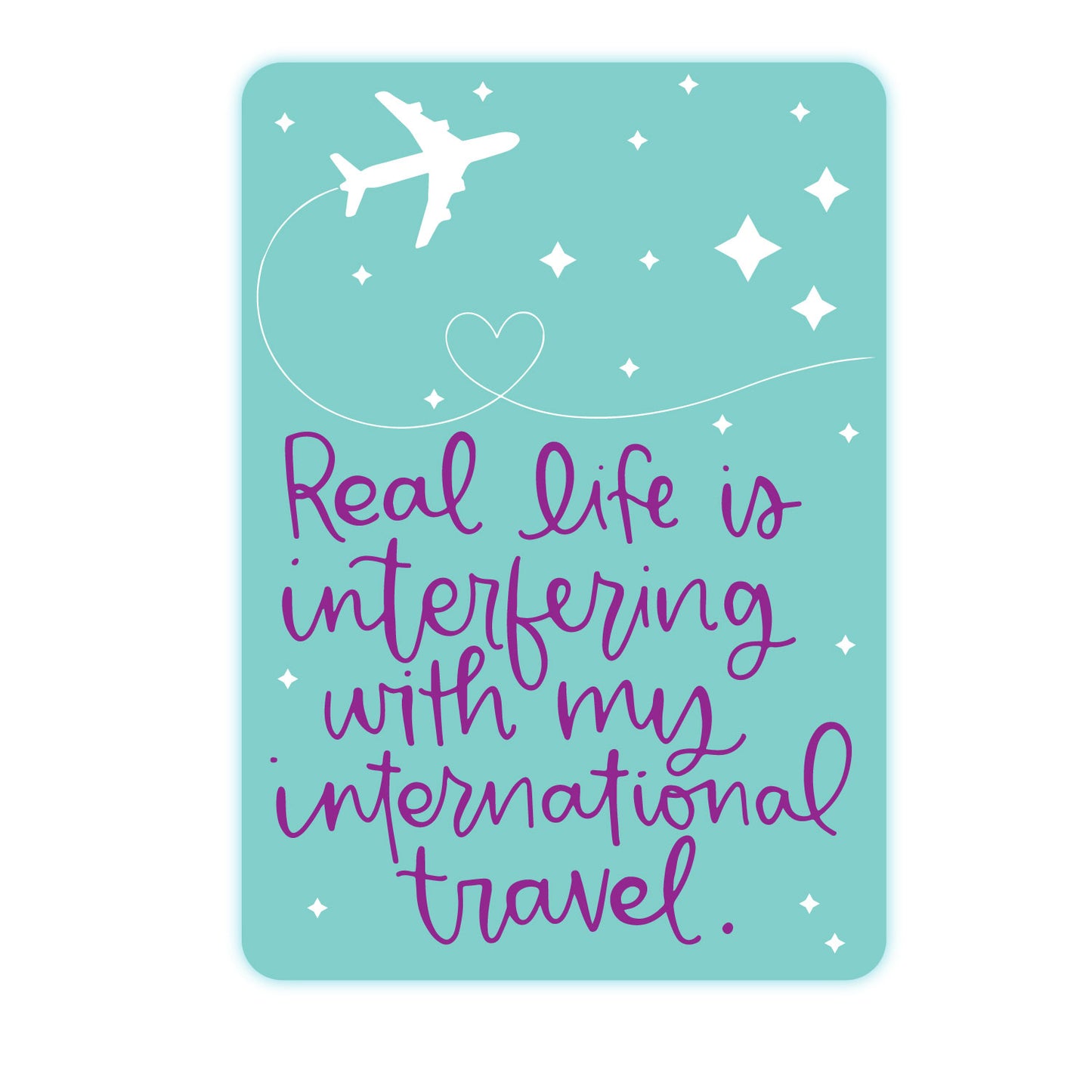 International Travel Waterproof Vinyl Sticker