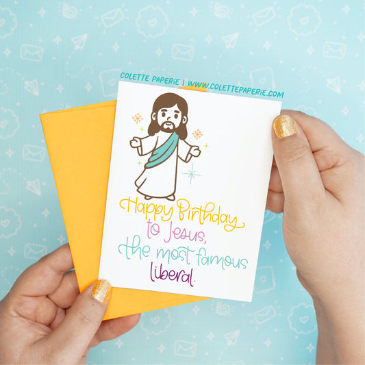 Christmas Holiday Jesus Liberal Funny Card