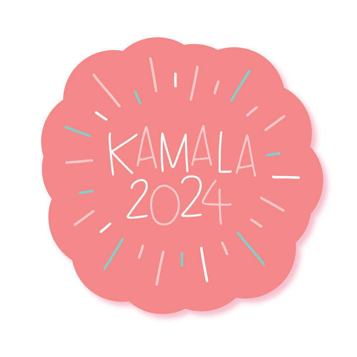 Kamala Harris 2024 Sticker Set - 4 Vinyl Waterproof Stickers