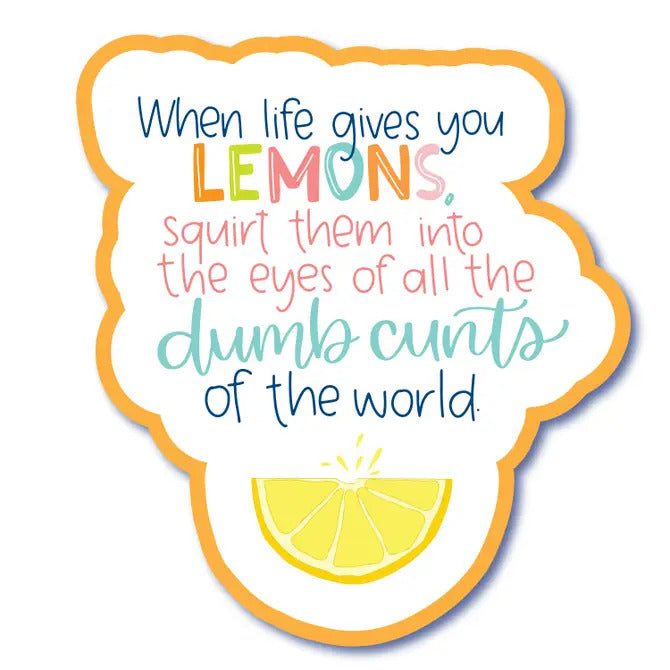 Lemon Cunts Funny Vinyl Waterproof Sticker