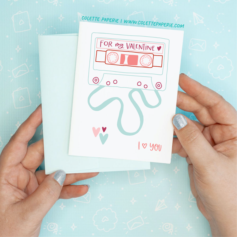 Valentine's Day - Mixtape Funny Greeting Card