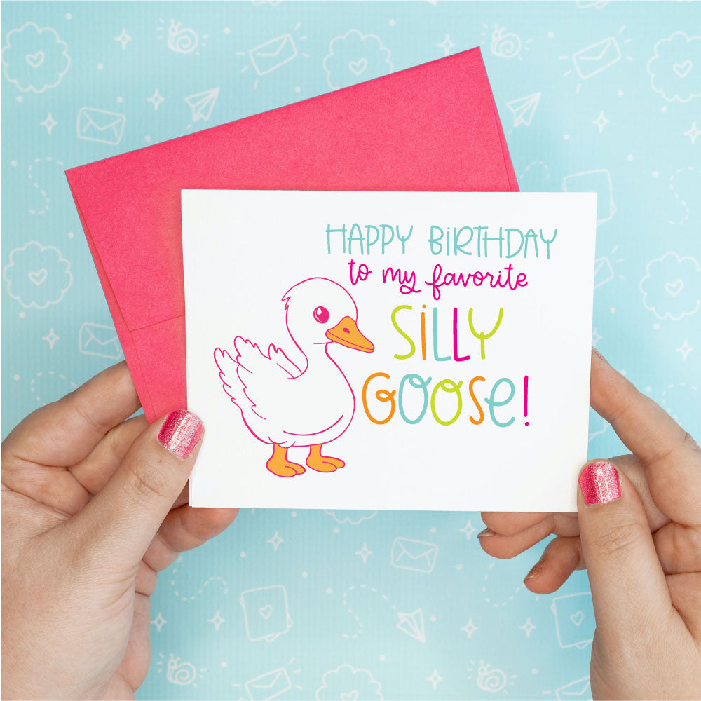 Silly Goose Birthday Greeting Card