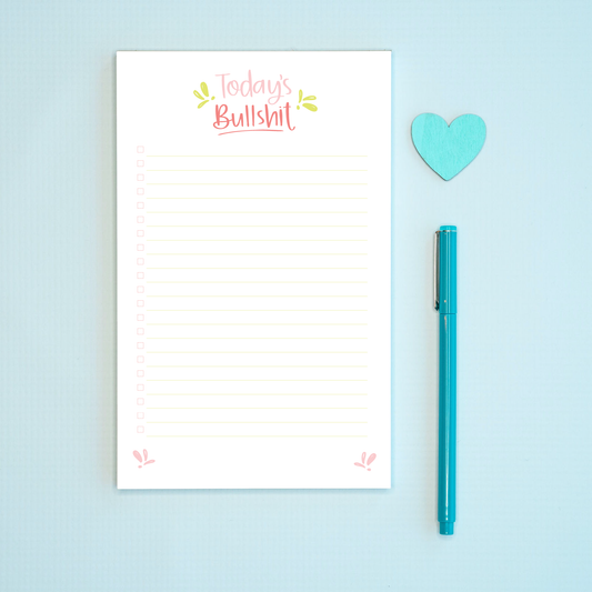 PREORDER Today's Bullshit Notepad Colette Paperie Notepad stationery funny humorous cincinnati