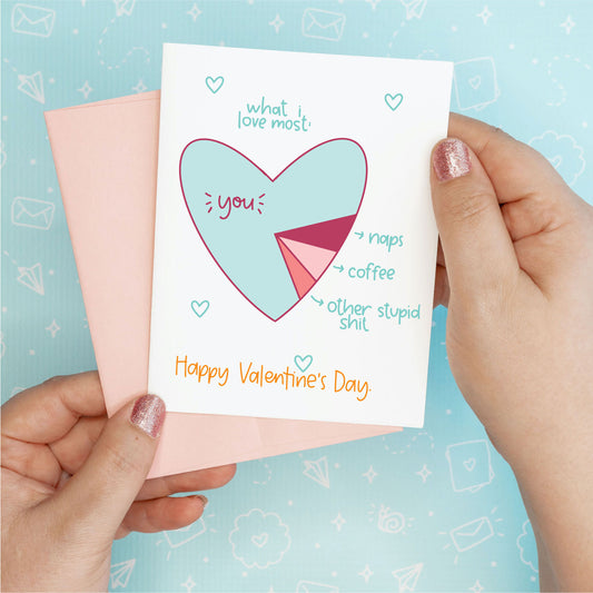 Valentine's Day - What I Love Funny Greeting Card Colette Paperie Valentine's Day Card stationery funny humorous cincinnati