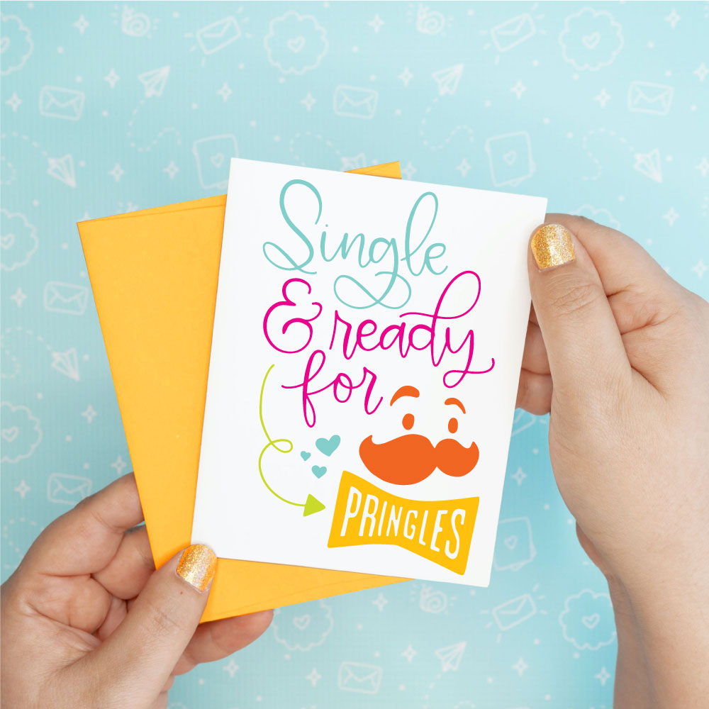 Single Pringles Greeting Card