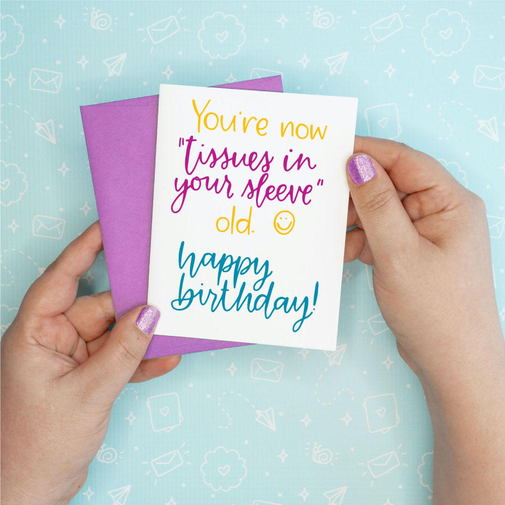 Tissue in Sleeve Birthday Greeting Card