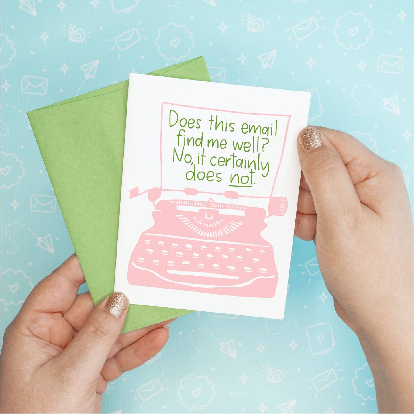 Typewriter Email Greeting Card