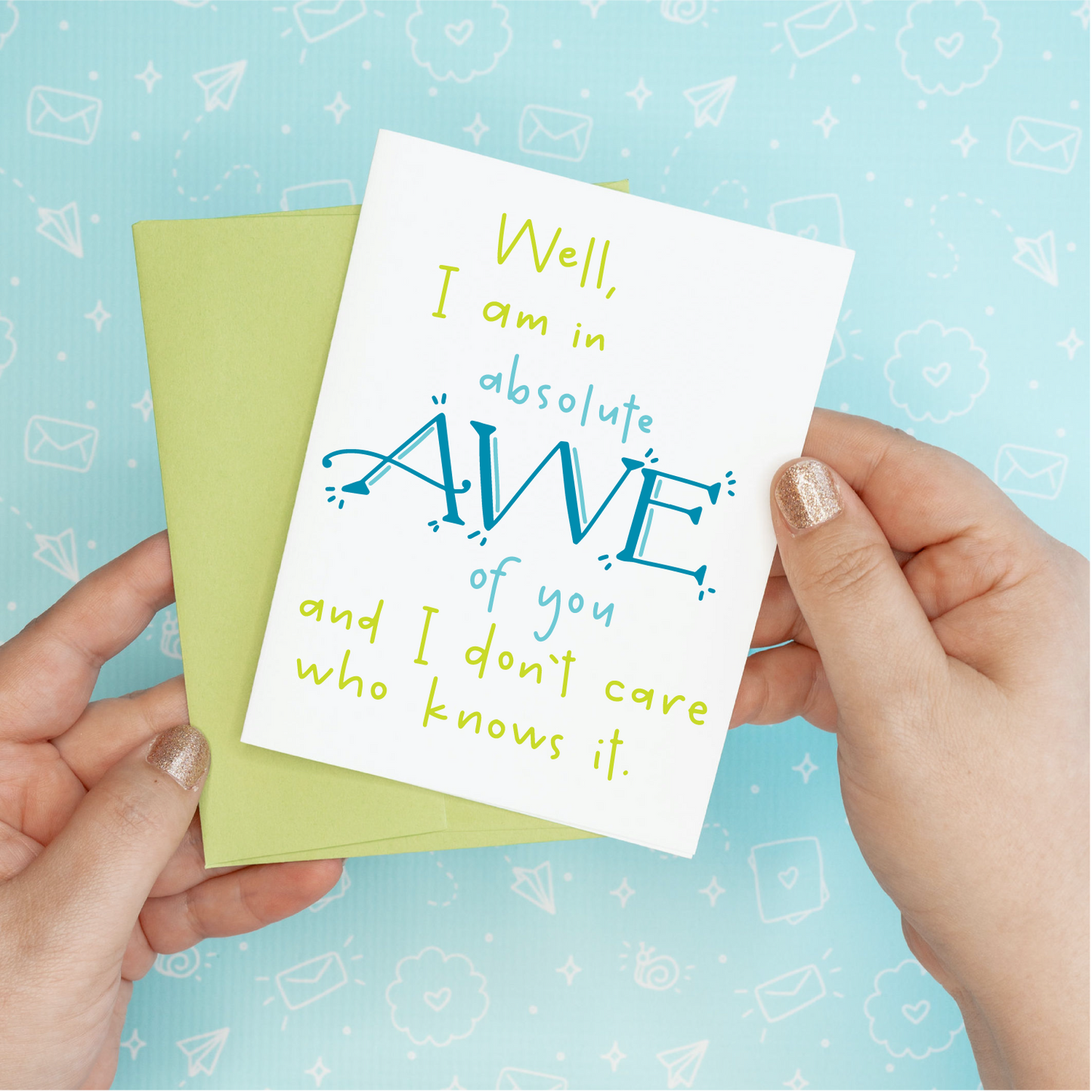 Awe of You Greeting Card