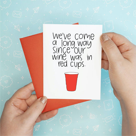 Red Cups Greeting Card