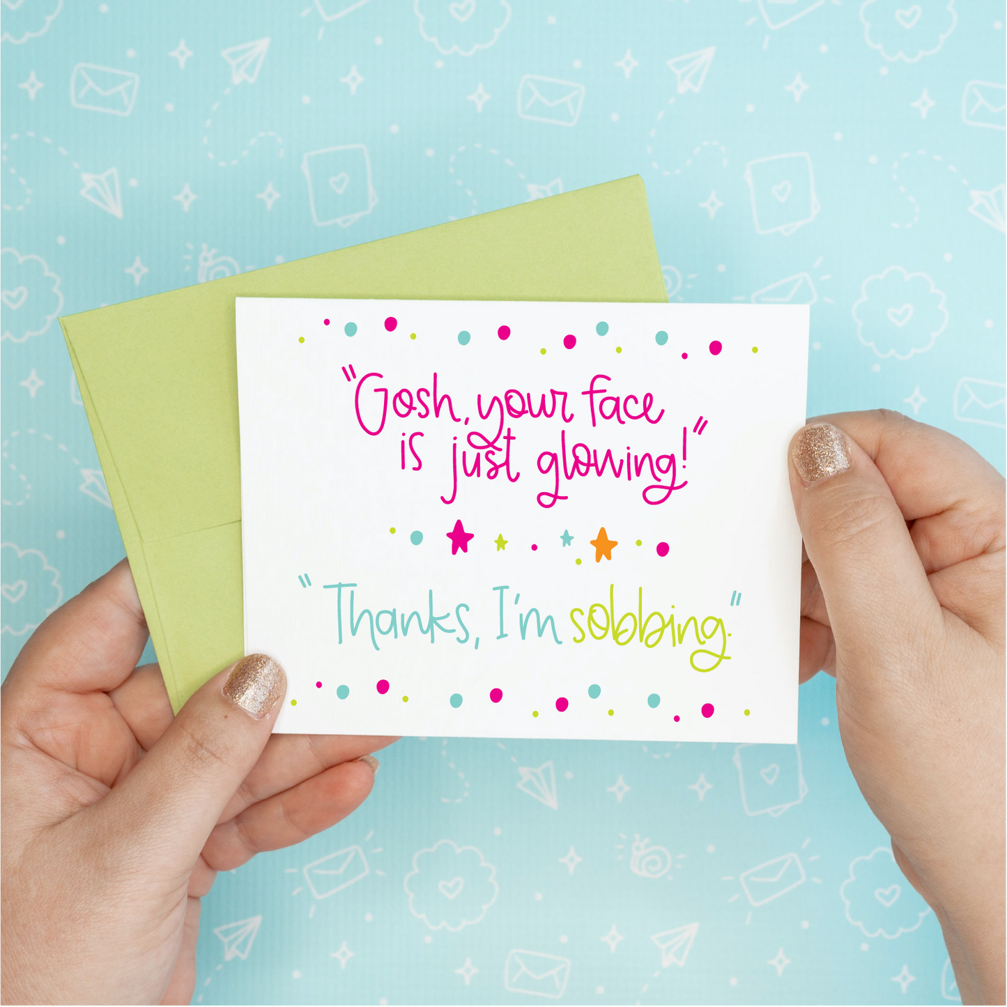 Sobbing Greeting Card